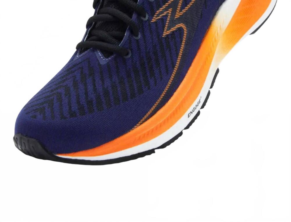 NEW 361 DEGREES men's kairos 3 running shoes in estate blue/orange peel